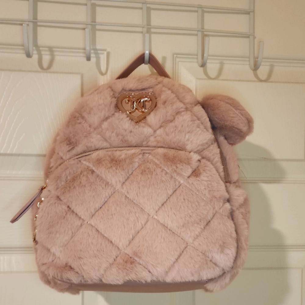 Juicy Couture Lets Get Cozy Backpack Dusty Blush
